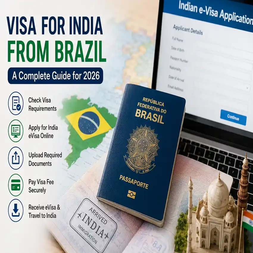 visa for India from Brazil