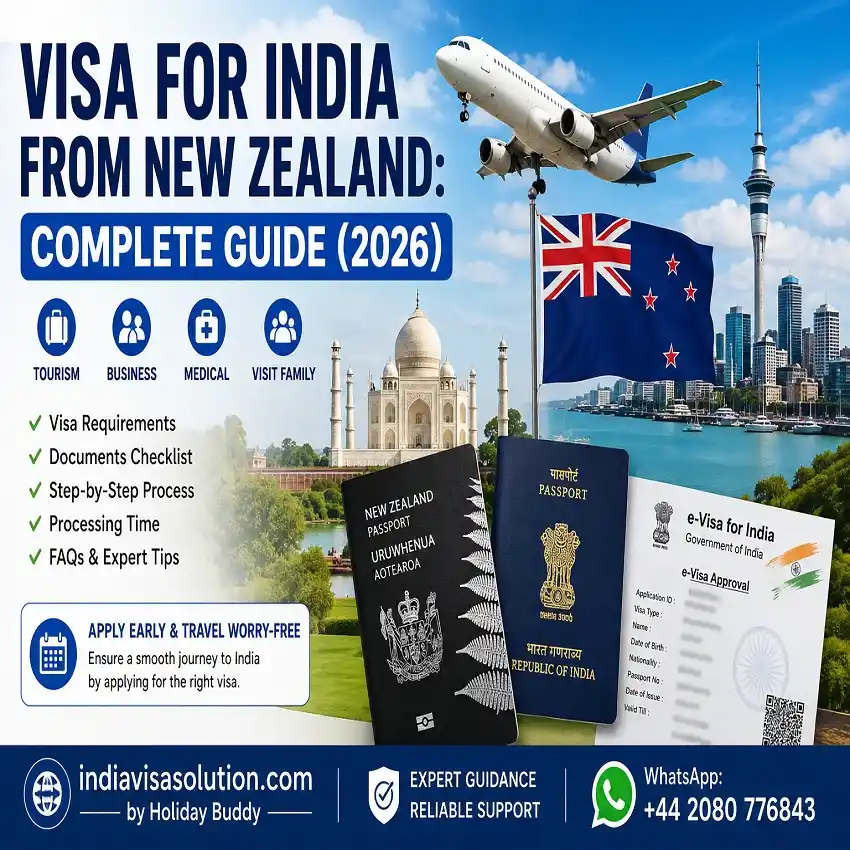 Visa for india from New Zealand