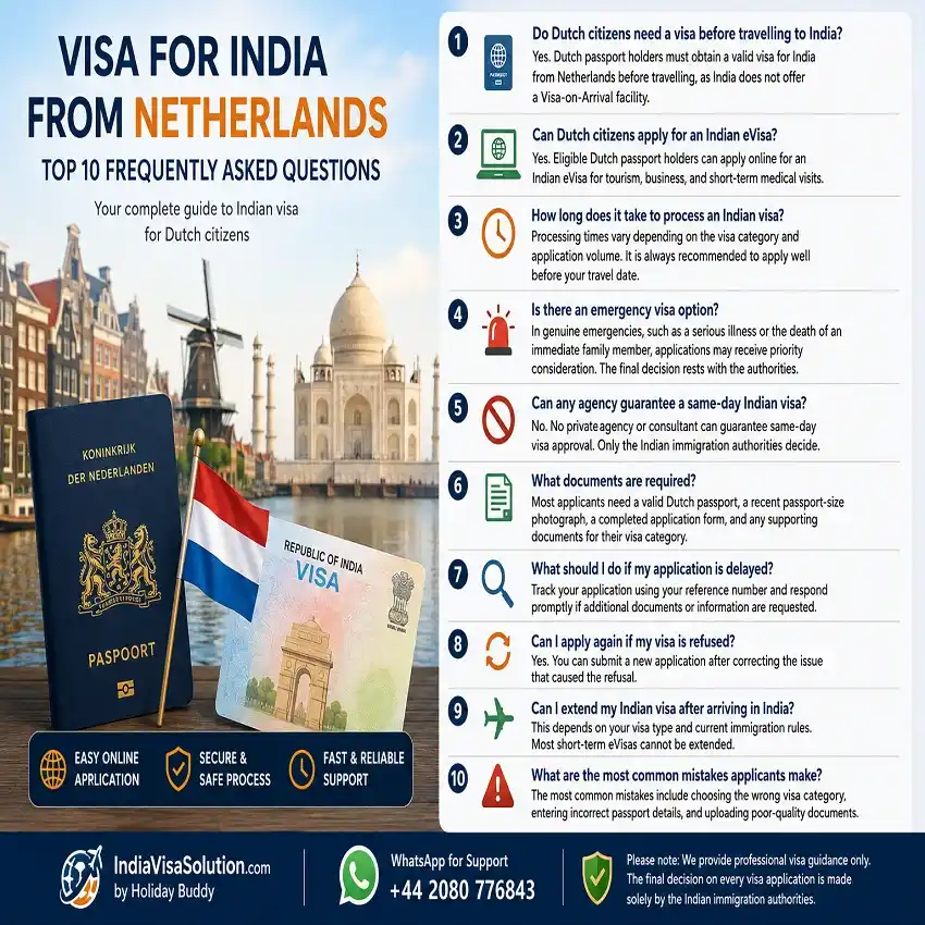 visa for India from netherland