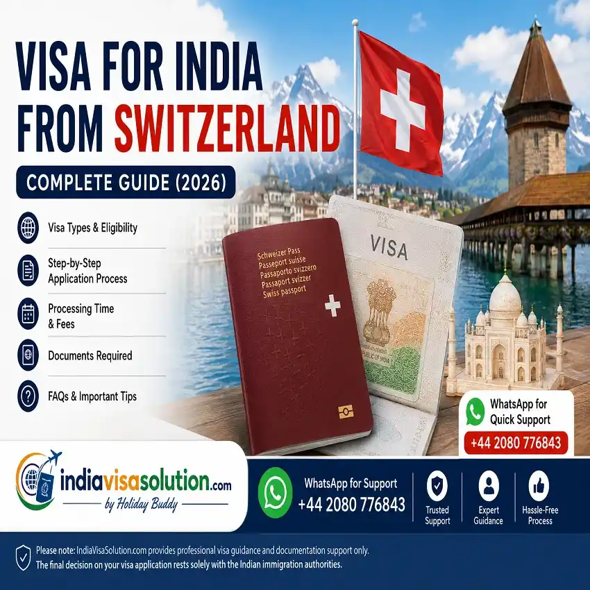 Visa for India from Switzerland